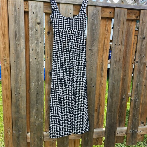 SHEIN Houndstooth Print Suspender Jumpsuit Women's Size XS - Picture 5 of 10